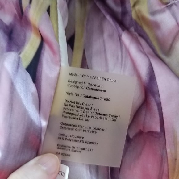 Danier Leather Jacket  Metallic Sheen 3XS  (XXXS) - Picture 11 of 15